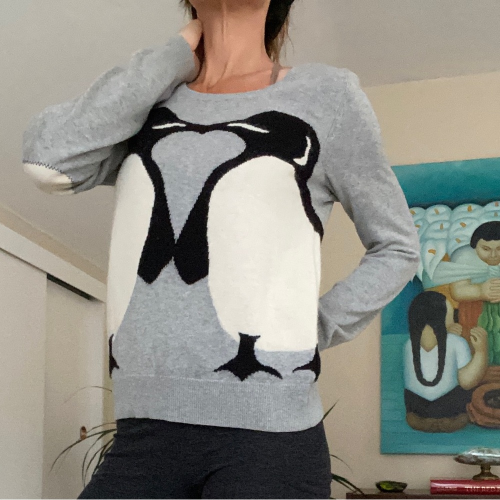 Anthropologie"Emperor Kiss"  Penguin Sweater [Small]
